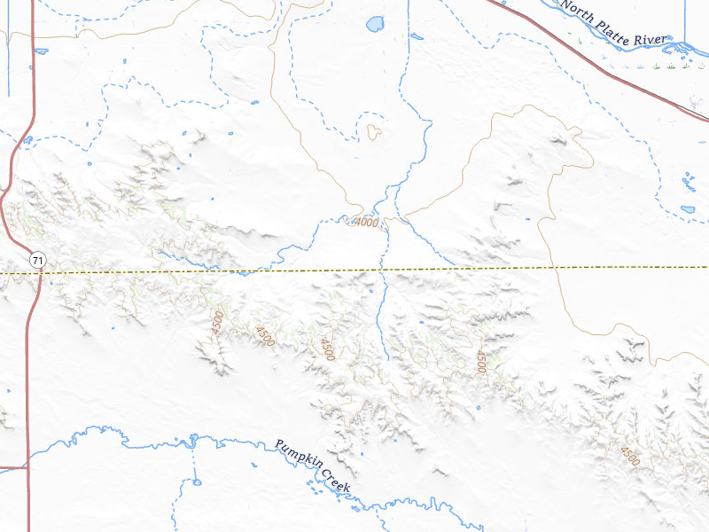 NEXRAD radar-signature map of the hail storm over Gering, NE on Aug 29, 2026