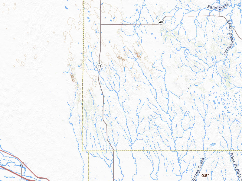 Radar-estimated hail-size map of the storm over Gothenburg, NE on May 29, 2026
