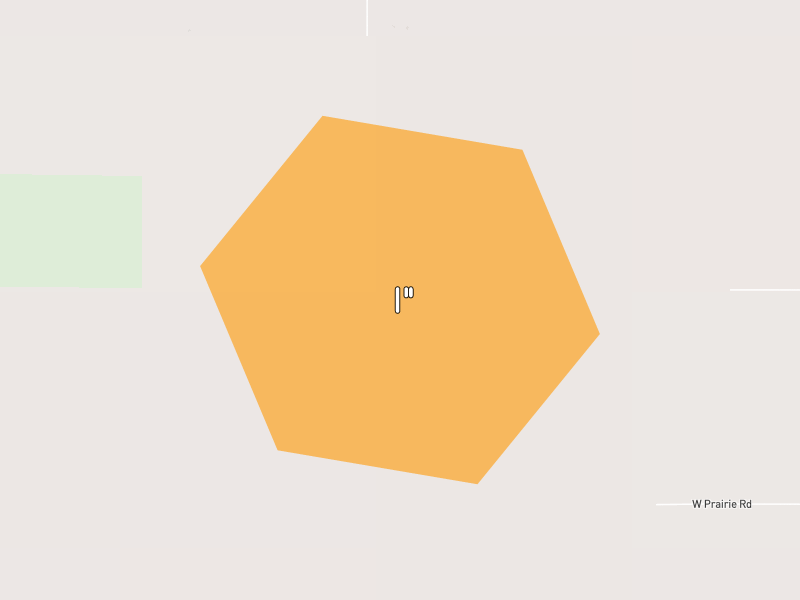Hail map of Grand Island, NE on Jun 5, 2026, hail up to 1"