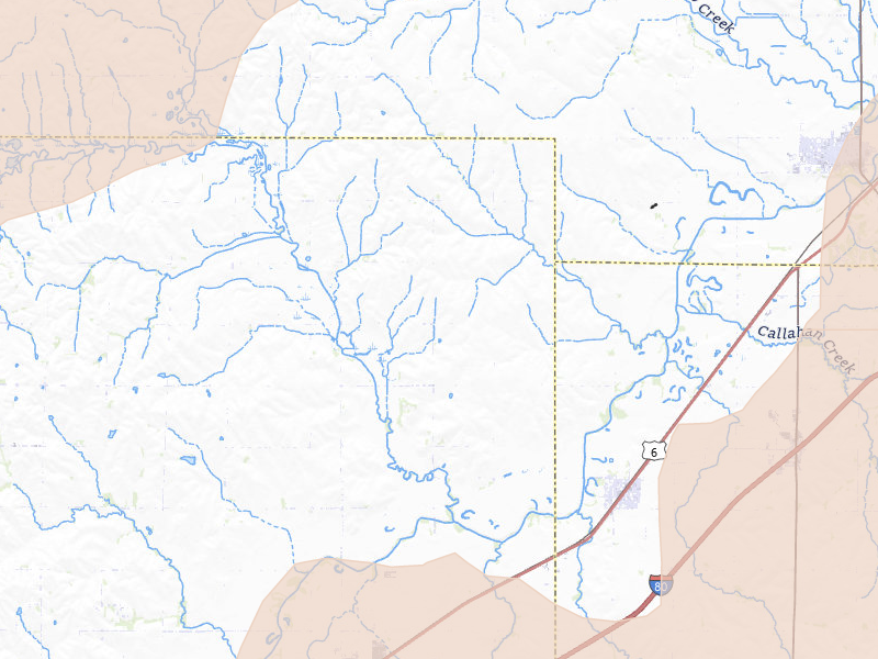 Radar-estimated hail-size map of the storm over Greenwood, NE on May 17, 2026