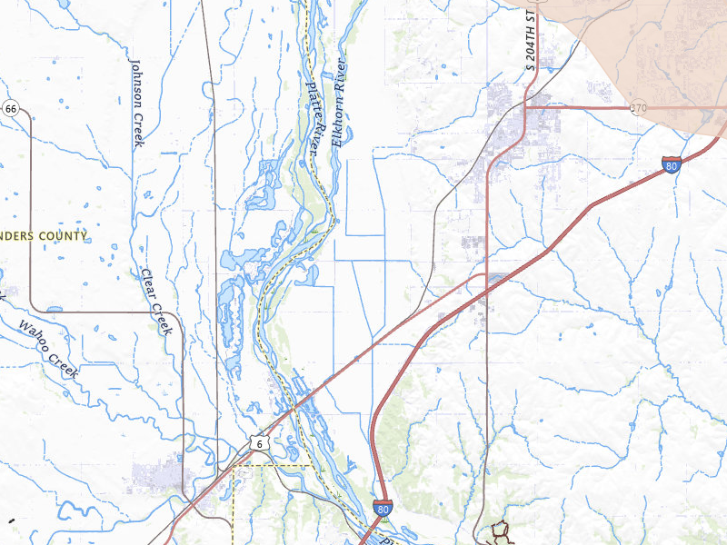 Radar-estimated hail-size map of the storm over Gretna, NE on Jul 8, 2026