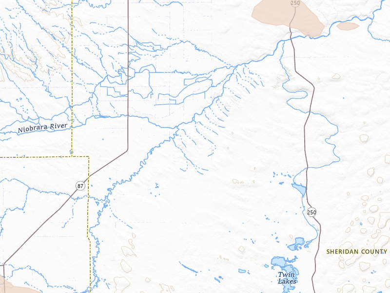 Radar-estimated hail-size map of the storm over Hay Springs, NE on Jul 9, 2026