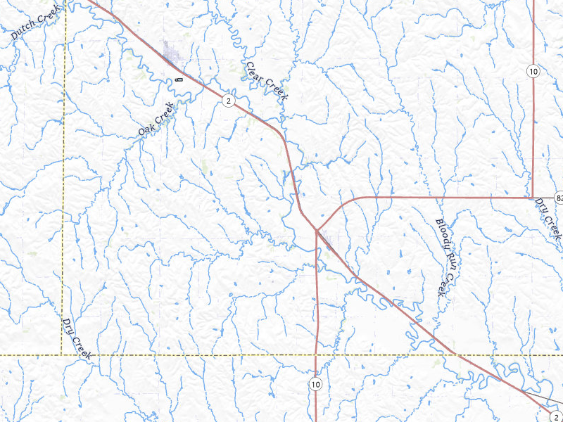 Radar-estimated hail-size map of the storm over Hazard, NE on Jul 30, 2026