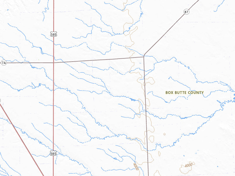 Radar-estimated hail-size map of the storm over Hemingford, NE on Jul 3, 2026