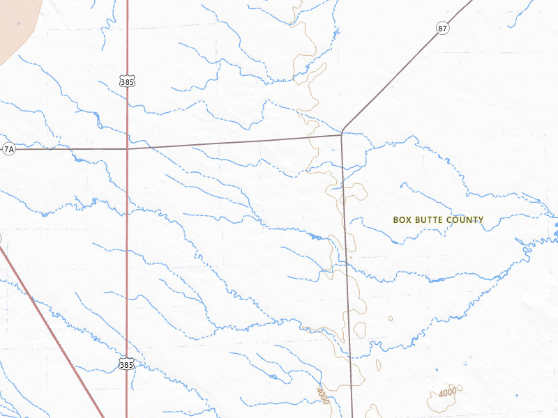 Radar-estimated hail-size map of the storm over Hemingford, NE on Jul 7, 2026