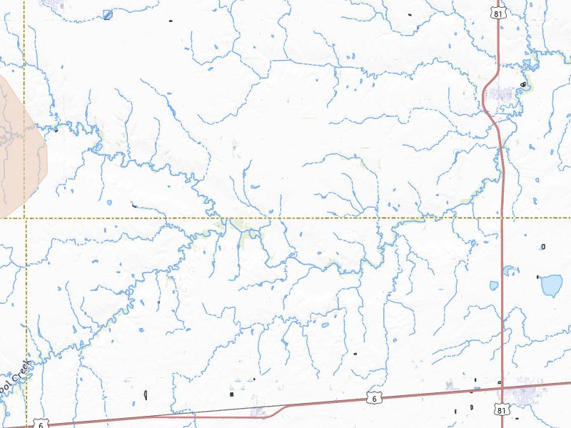 Radar-estimated hail-size map of the storm over Henderson, NE on May 17, 2026