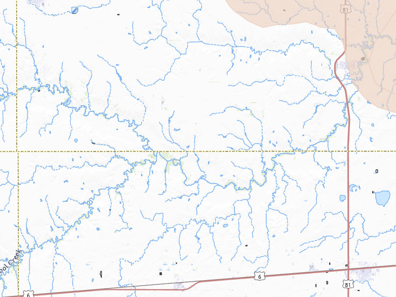 Radar-estimated hail-size map of the storm over Henderson, NE on Jul 8, 2026