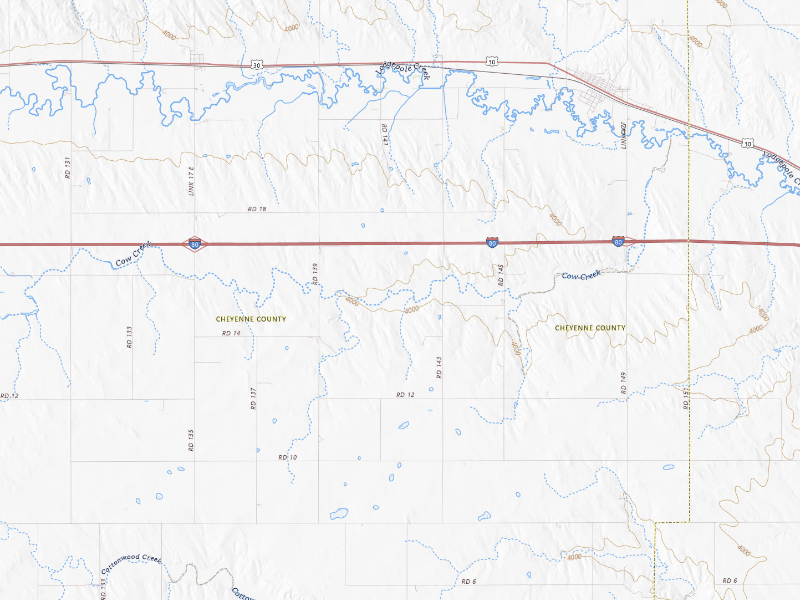 Radar-estimated hail-size map of the storm over Lodgepole, NE on Jul 1, 2026