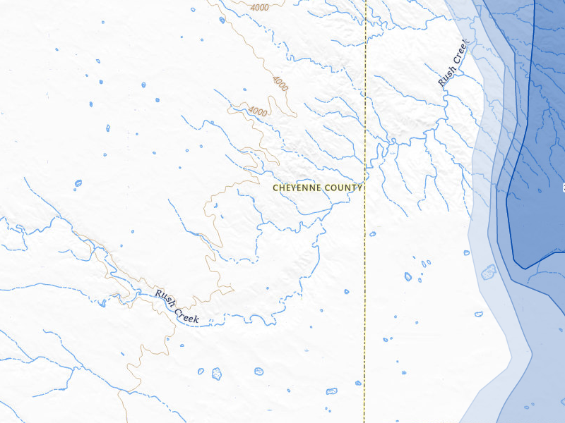 NEXRAD radar-signature map of the hail storm over Lodgepole, NE on Jul 28, 2026