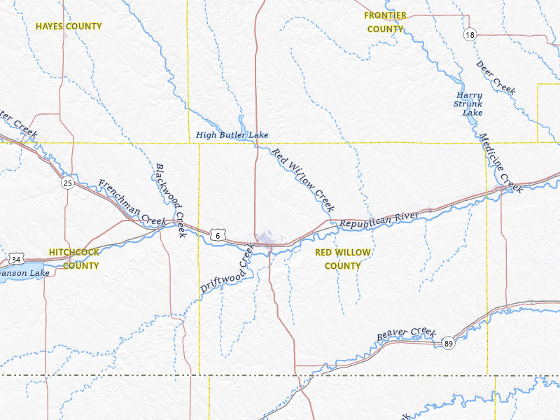 Radar-estimated hail-size map of the storm over Mc Cook, NE on Apr 11, 2026