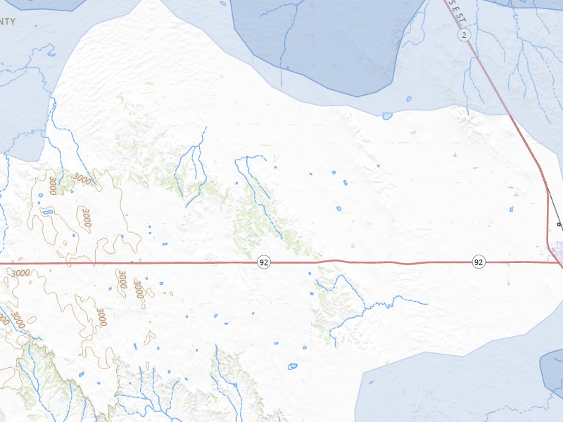 NEXRAD radar-signature map of the hail storm over Merna, NE on Aug 8, 2026