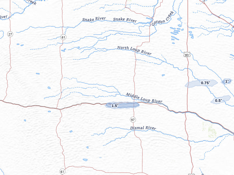 NEXRAD radar-signature map of the hail storm over Mullen, NE on Aug 4, 2026