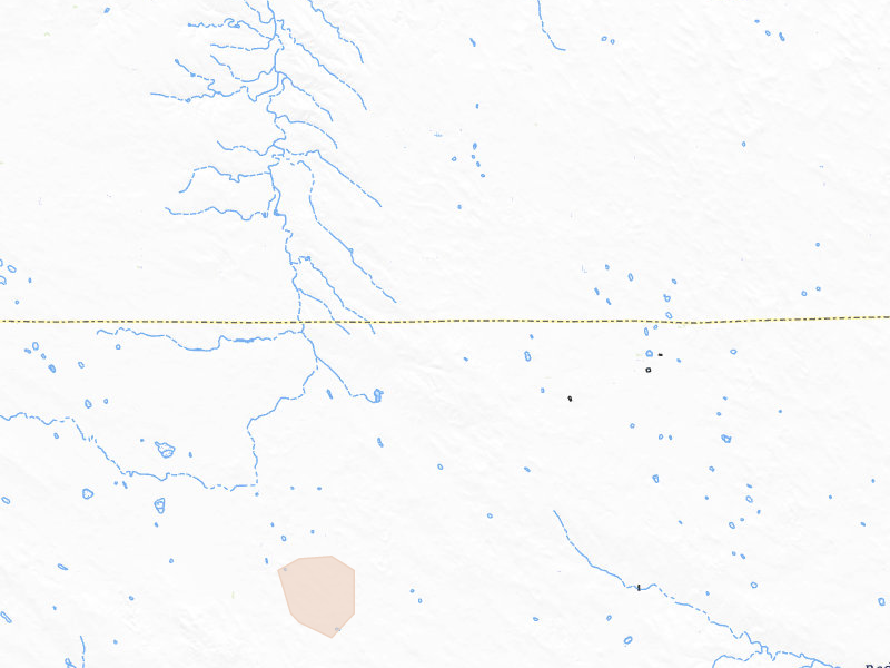 Radar-estimated hail-size map of the storm over Ogallala, NE on Jul 8, 2026