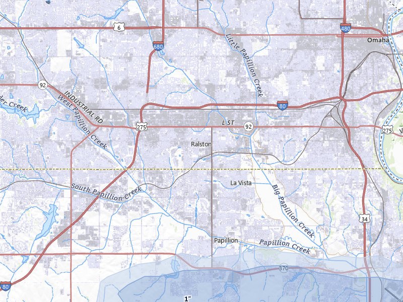 NEXRAD radar-signature map of the hail storm over Omaha, NE on Apr 9, 2026