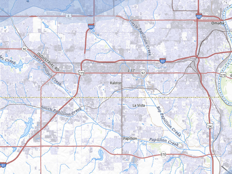 NEXRAD radar-signature map of the hail storm over Omaha, NE on May 31, 2026