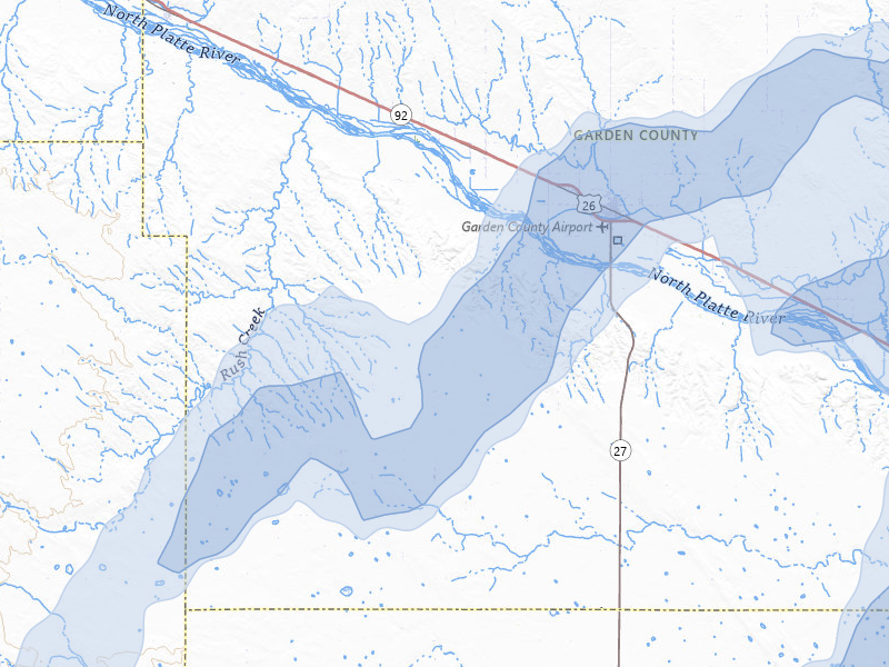 NEXRAD radar-signature map of the hail storm over Oshkosh, NE on Jun 30, 2026