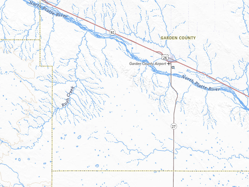 Radar-estimated hail-size map of the storm over Oshkosh, NE on Jul 7, 2026
