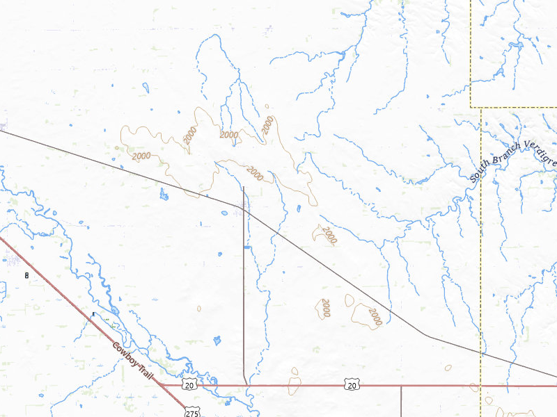 Radar-estimated hail-size map of the storm over Page, NE on Jun 30, 2026