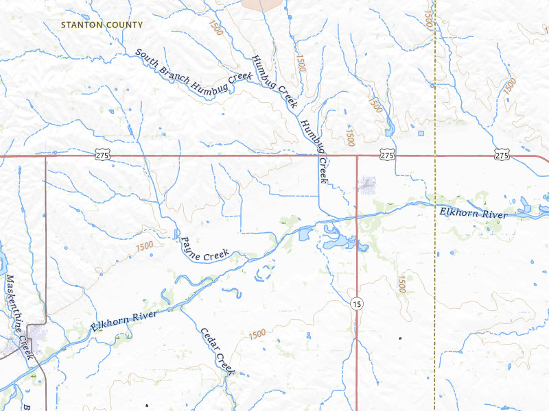 Radar-estimated hail-size map of the storm over Pilger, NE on Jul 2, 2026