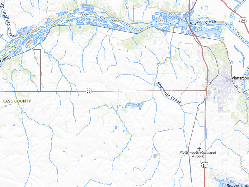 Radar-estimated hail-size map of the storm over Plattsmouth, NE on Jul 3, 2026