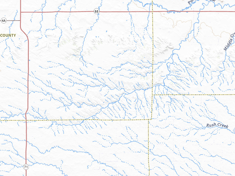 NEXRAD radar-signature map of the hail storm over Potter, NE on Jul 28, 2026