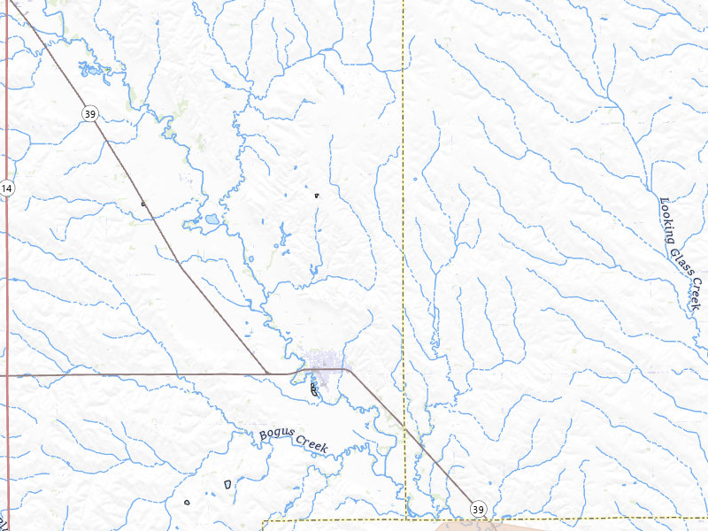 Radar-estimated hail-size map of the storm over Saint Edward, NE on Jul 8, 2026