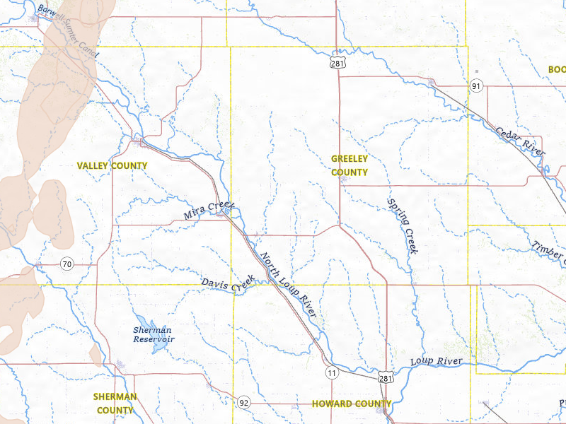 Radar-estimated hail-size map of the storm over Scotia, NE on May 30, 2026