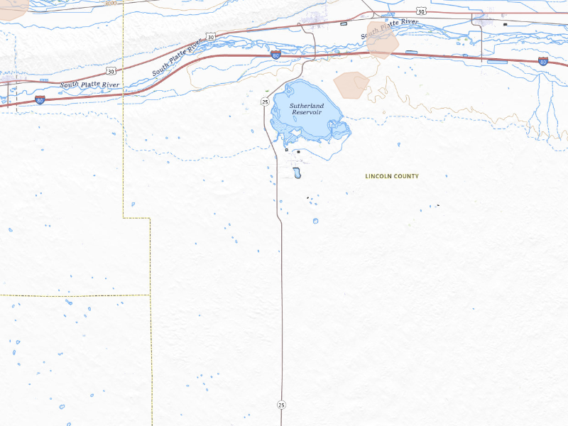 Radar-estimated hail-size map of the storm over Sutherland, NE on Sep 5, 2026