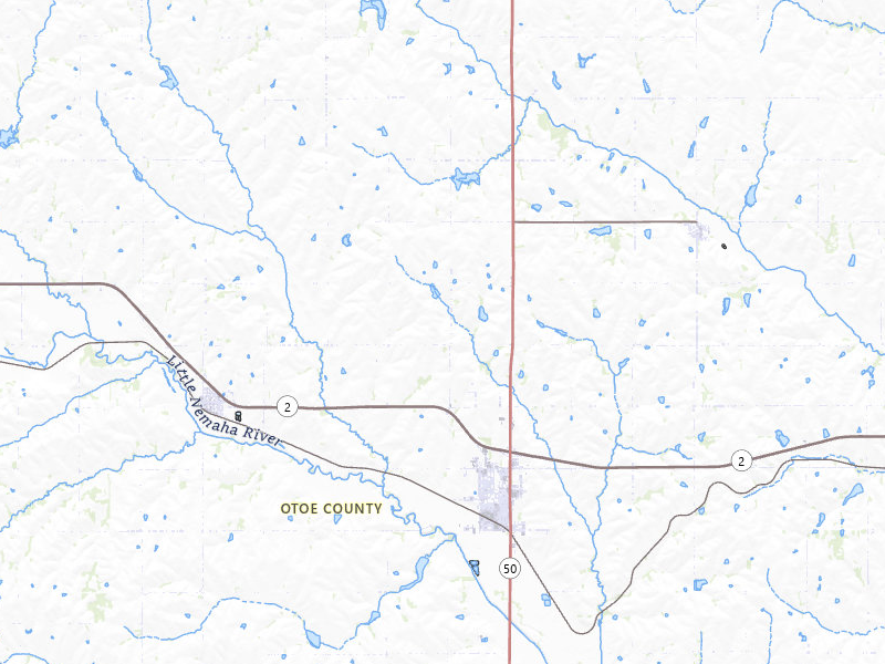 Radar-estimated hail-size map of the storm over Syracuse, NE on Apr 23, 2026