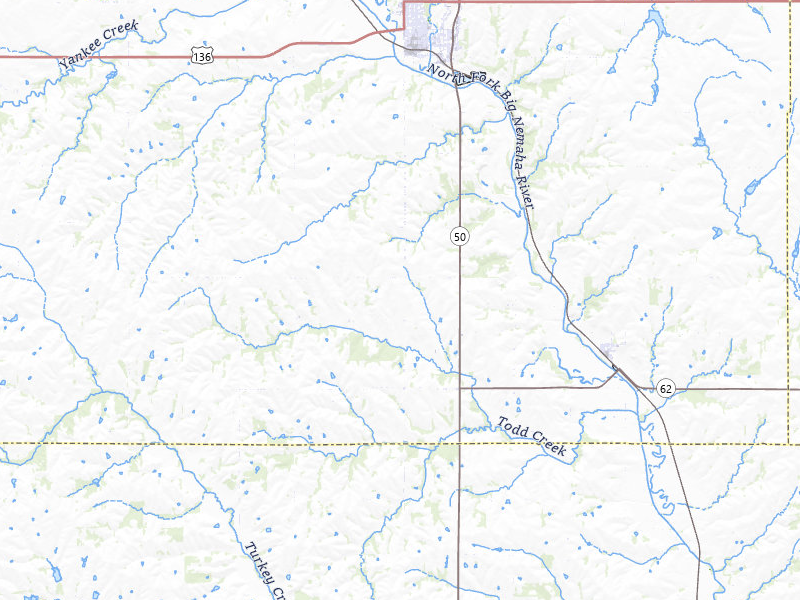 Radar-estimated hail-size map of the storm over Tecumseh, NE on May 29, 2026