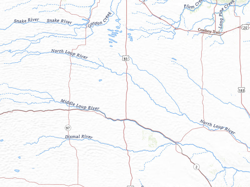 NEXRAD radar-signature map of the hail storm over Thedford, NE on Jun 9, 2026
