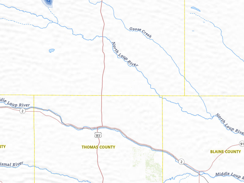 NEXRAD radar-signature map of the hail storm over Thedford, NE on Aug 16, 2026