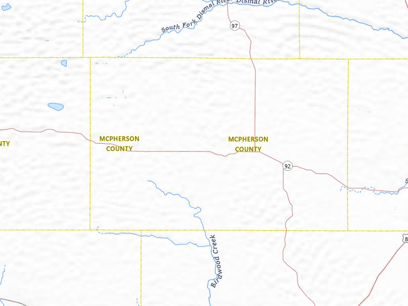 NEXRAD radar-signature map of the hail storm over Tryon, NE on Jun 9, 2026