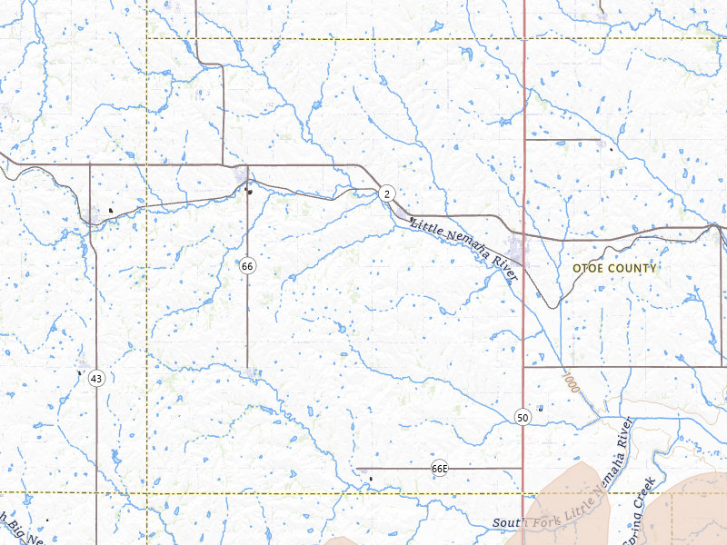 Radar-estimated hail-size map of the storm over Unadilla, NE on May 16, 2026