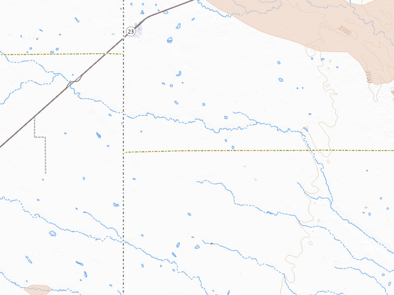 Radar-estimated hail-size map of the storm over Venango, NE on Jun 23, 2026