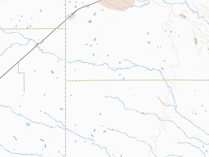 Radar-estimated hail-size map of the storm over Venango, NE on Jul 8, 2026