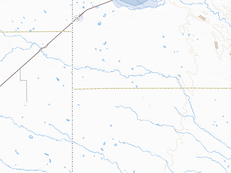 NEXRAD radar-signature map of the hail storm over Venango, NE on Jul 8, 2026