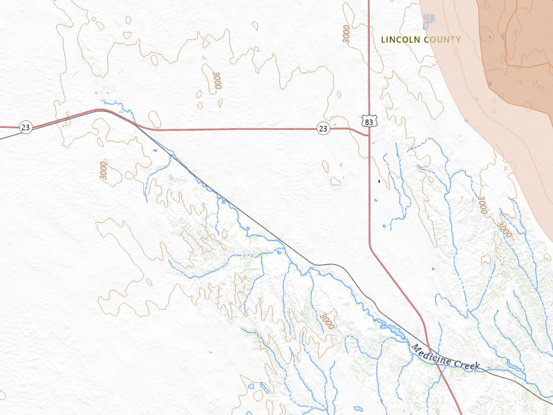 Radar-estimated hail-size map of the storm over Wellfleet, NE on Jun 24, 2026