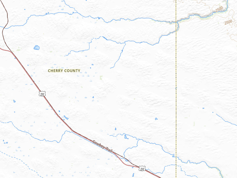 Radar-estimated hail-size map of the storm over Wood Lake, NE on Jun 30, 2026