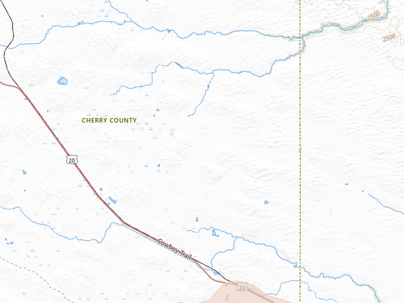 Radar-estimated hail-size map of the storm over Wood Lake, NE on Jul 29, 2026