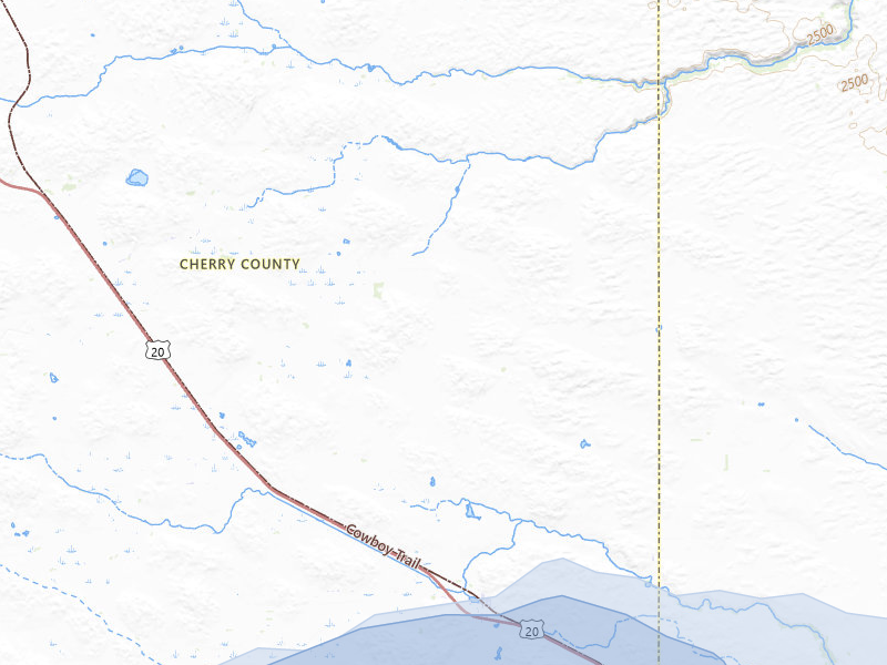 NEXRAD radar-signature map of the hail storm over Wood Lake, NE on Jul 29, 2026