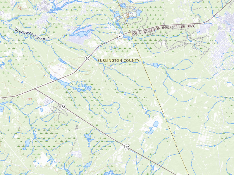 Radar-estimated hail-size map of the storm over Browns Mills, NJ on Jul 18, 2026