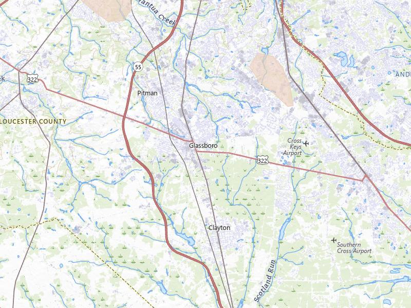 Radar-estimated hail-size map of the storm over Glassboro, NJ on Sep 1, 2026