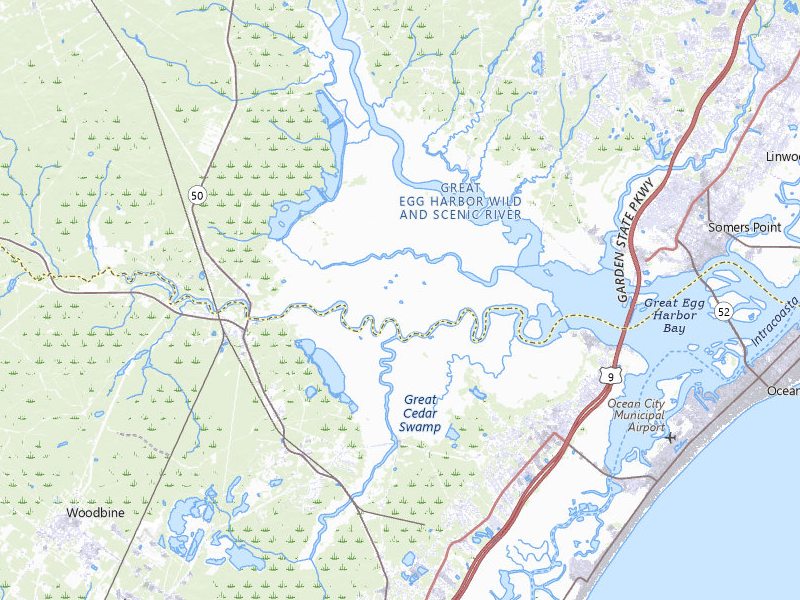 NEXRAD radar-signature map of the hail storm over Mays Landing, NJ on Jul 4, 2026