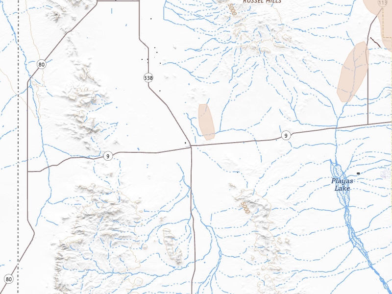 Radar-estimated hail-size map of the storm over Animas, NM on Jun 3, 2026