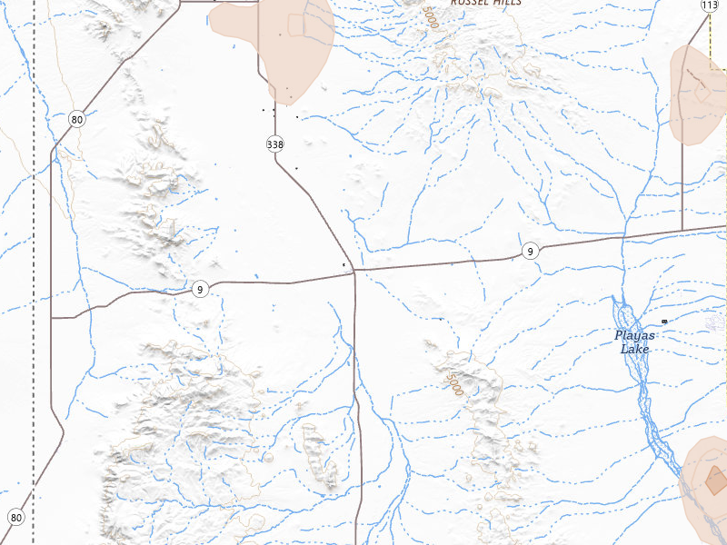 Radar-estimated hail-size map of the storm over Animas, NM on Jul 20, 2026