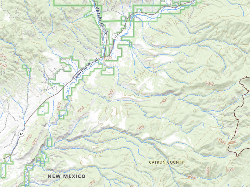 Radar-estimated hail-size map of the storm over Aragon, NM on Jun 3, 2026