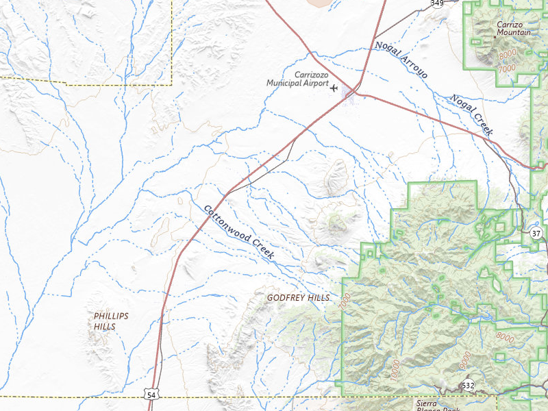 Radar-estimated hail-size map of the storm over Carrizozo, NM on Jul 20, 2026