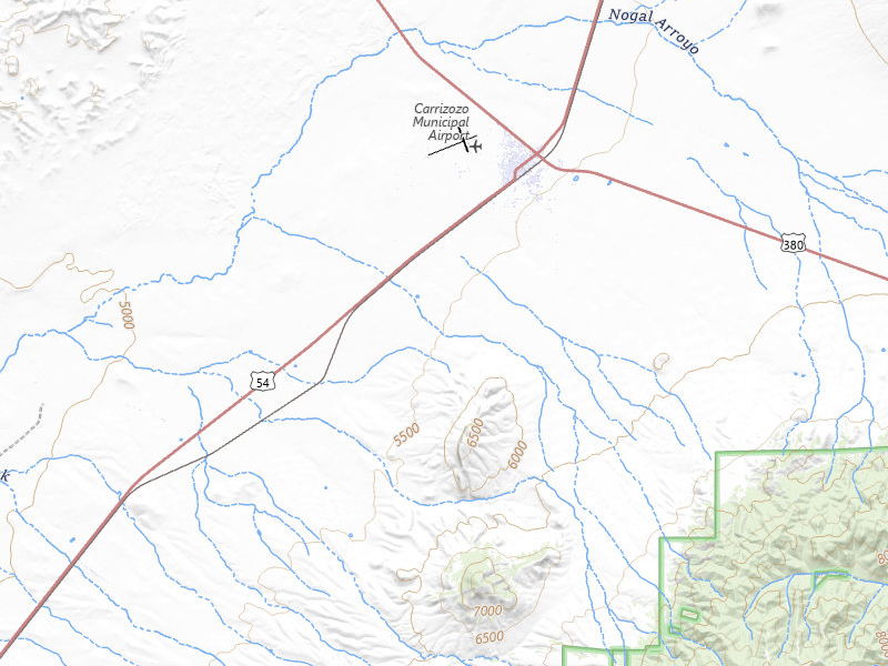 NEXRAD radar-signature map of the hail storm over Carrizozo, NM on Aug 7, 2026