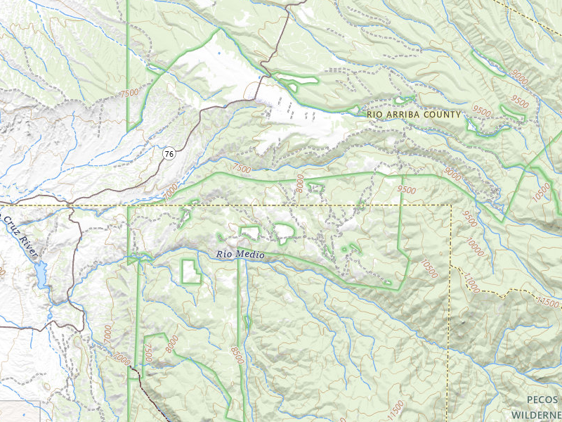 Radar-estimated hail-size map of the storm over Chimayo, NM on Jun 26, 2026